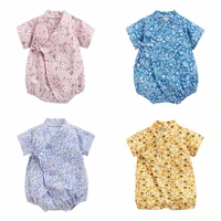 sanlutoz summer baby bodysuits cotton clothes for baby boys girls cute flowers cartoon newborn bodysuit short sleeves