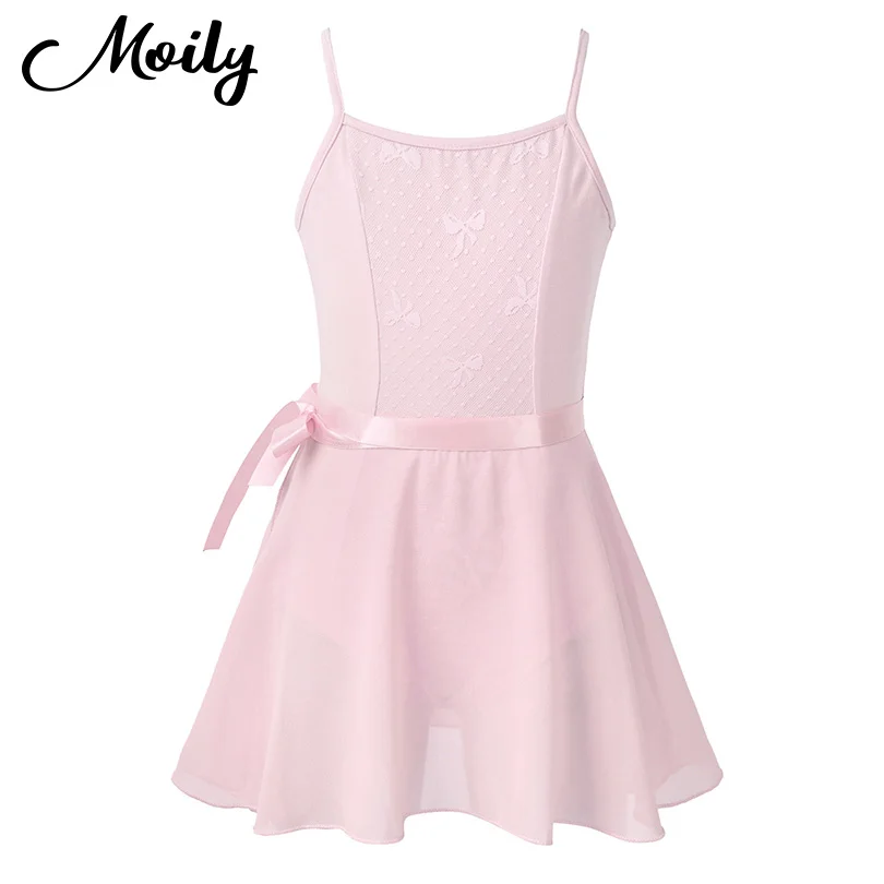 Балетные костюмы без рукавов с юбкой пачкой для маленьких девочек Танцевальная