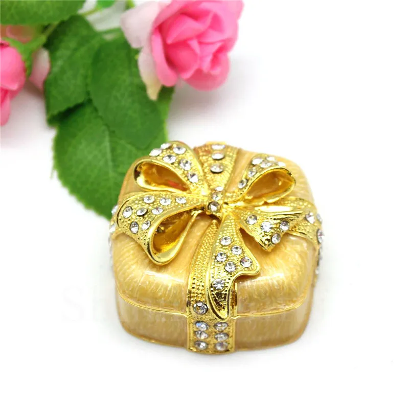 

Свадебная подарочная коробка квадратной формы, кольцо, ювелирная коробка, металлическая подарочная коробка