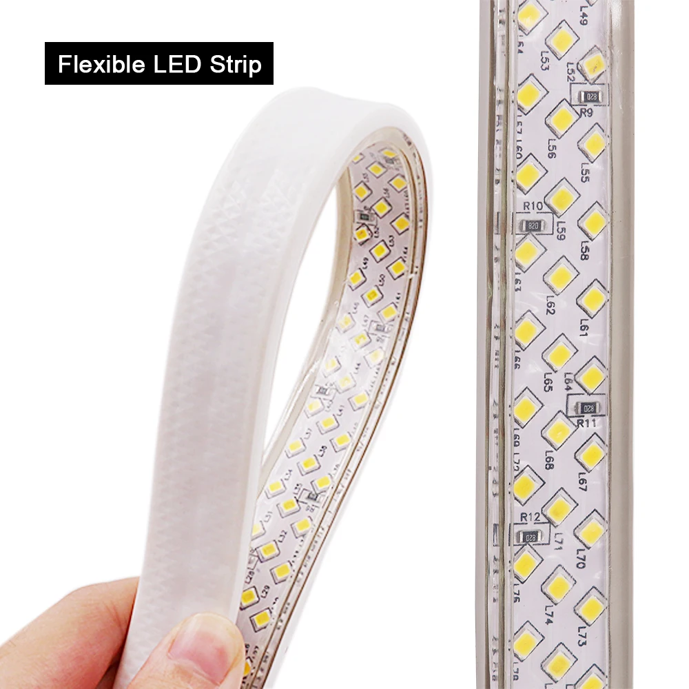 276 светодиодный s/m 220V Светодиодный светильник 2835 SMD Наклонный трехрядный яркий