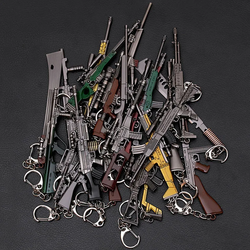 35 стилей Лидер продаж игра стрельбы мини AK47 пистолеты брелок снайперская медаль