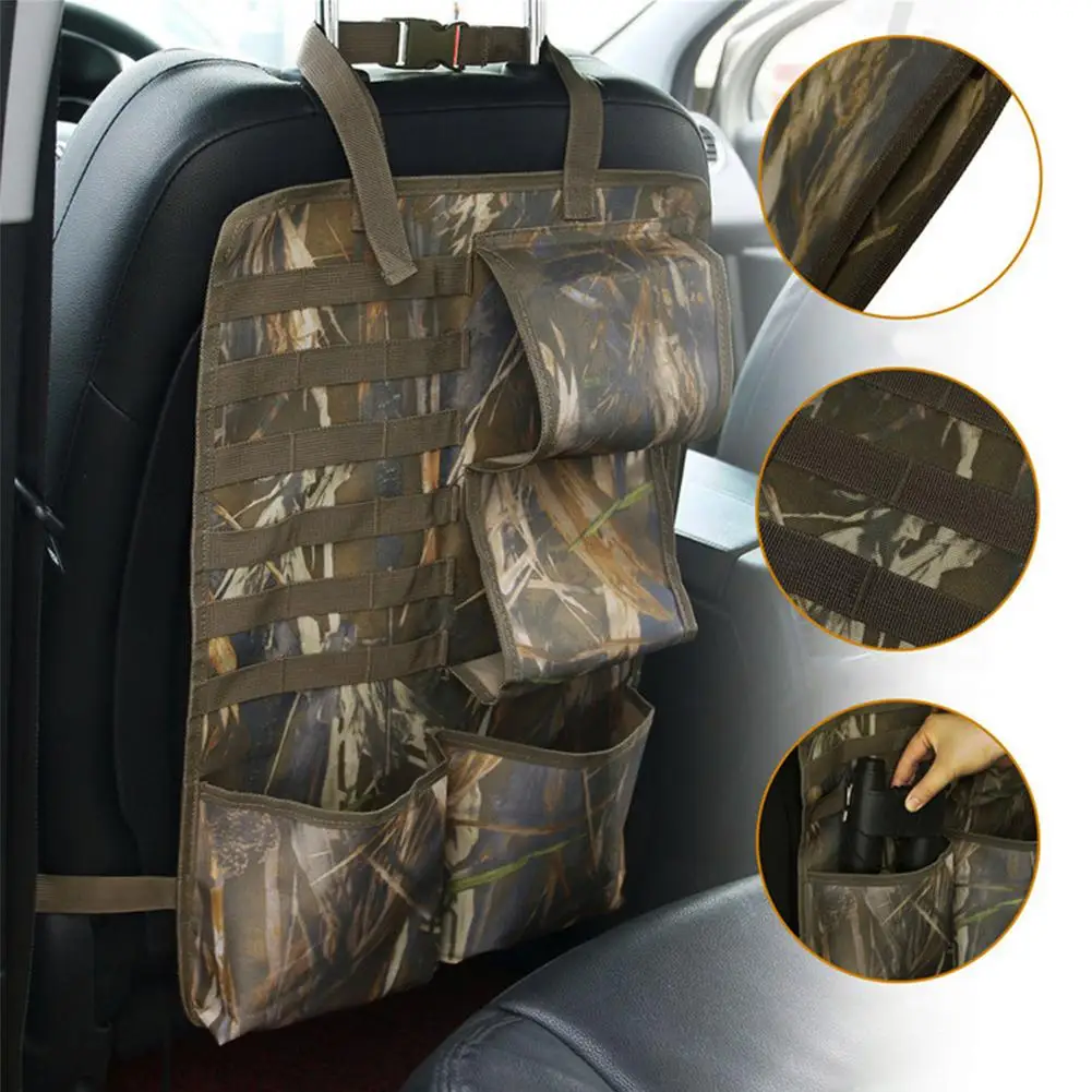 

Car Front Seat Backrest Storage Bag Pocket Hunting Tactical Car Camouflage Hanging Bag Car Accessories