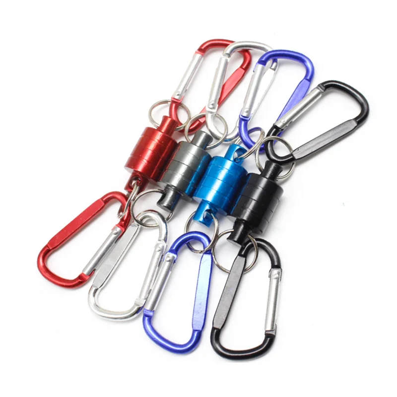 

Outdoor fishing multi-function magnetic buckle Magnetic Net Release Fly Fishing Strong Train Net Holder Lanyard Cable Pull 4KG