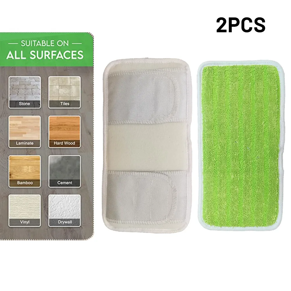 

2X Microfiber Mop Cloth Mopping Cloths For Swiffer Sweeper Reusable Microfiber Mop Pads Washable Sweeper Cleaning Replacement
