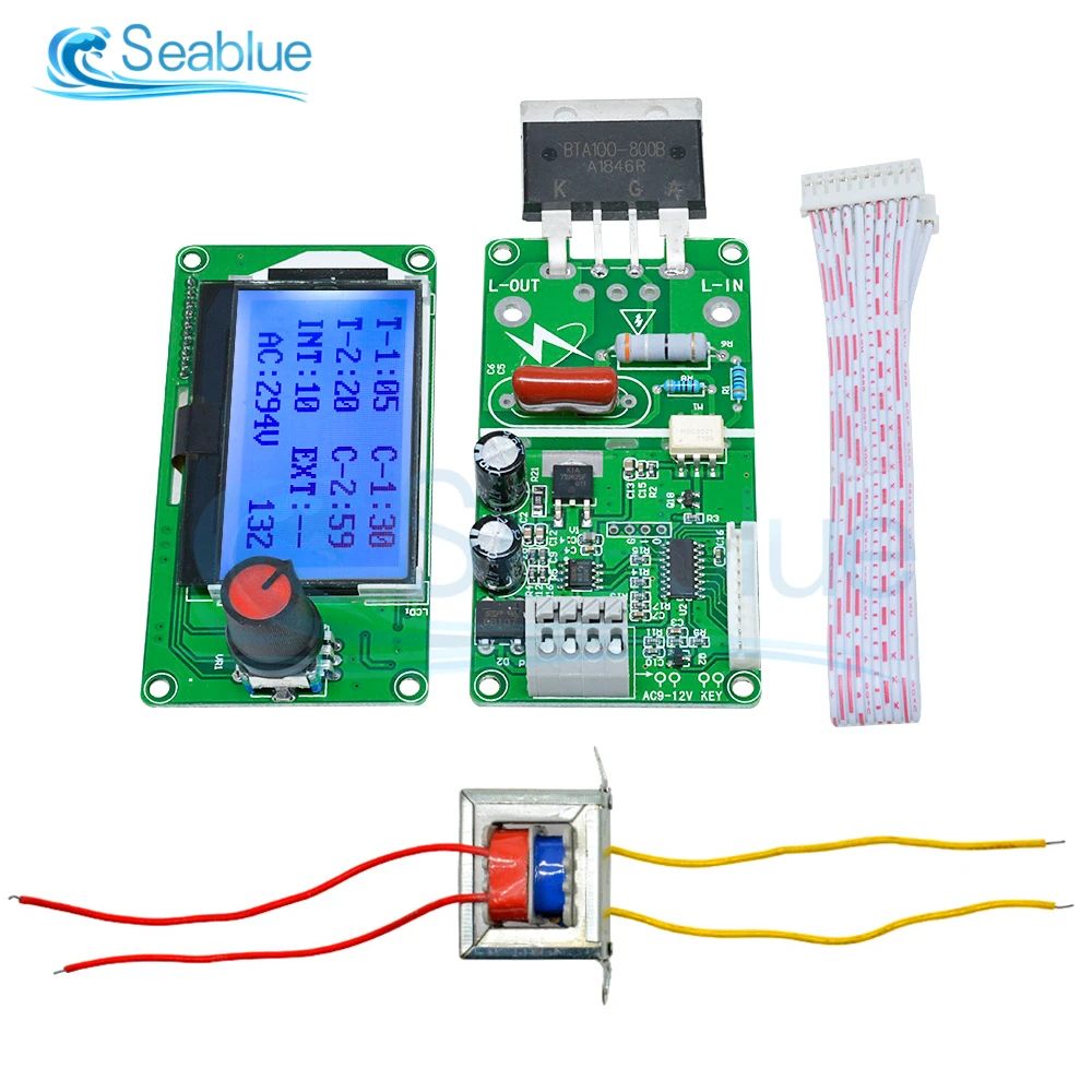 40A 100A цифровой LCD точечный сварочный аппарат двойной импульсный кодер управление