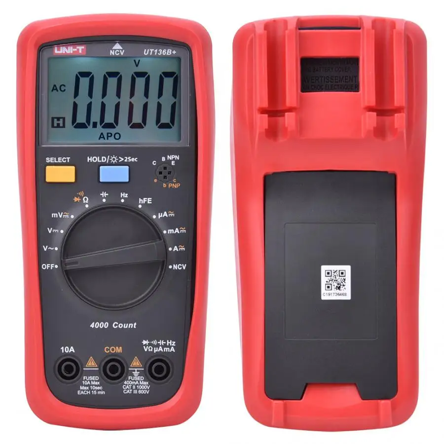 UNI-T UT136B+ Portable Automatic Range Digital Multimeter Capacitance Resistance Tester | Инструменты