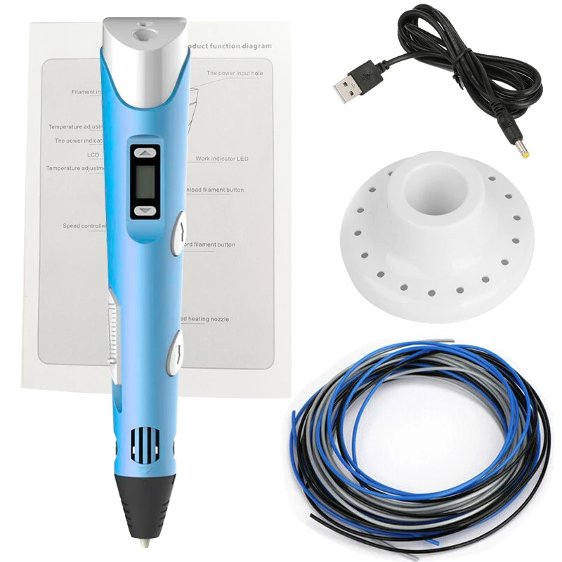 Ручка для 3d печати TIPTOP маркеры рисования с USB пла нить детей подарки