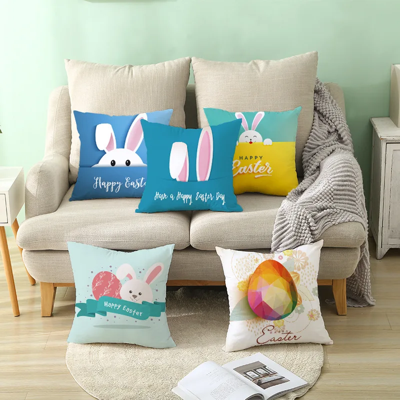 45*45 см 2020 повязка на голову с &quotкроличьими Happy Easter украшения для дома