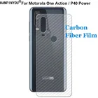 Защитная пленка из углеродного волокна (не стекло) для Motorola One Action  Moto P40 Power, прочная 3D защита от отпечатков пальцев