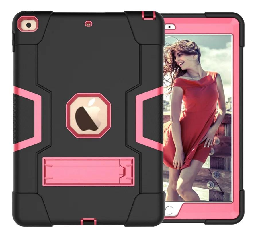 

Silicone Shockproof Case For Apple iPad Pro 10.5 2017 (A1709 A1852 A1701 ) Kids Safe Armor Heavy Duty Rubber Case + PenFilm
