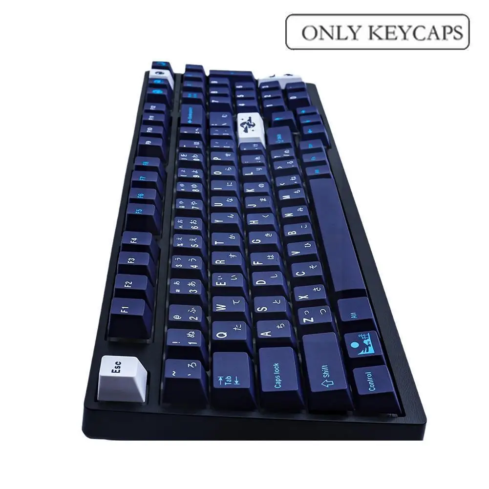 

129 Keys Keycaps for CHERRY Profile Key Caps Great Feel Mechanical Keyboad Key Capsfull Kit with Pbt Anti-Grease Coating Ke R7I5