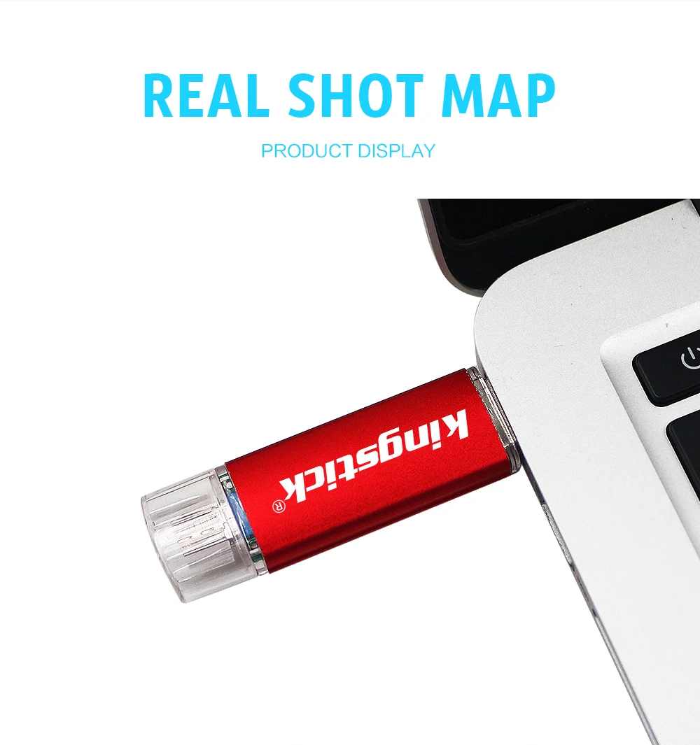 

Kingstick OTG USB 3.0 Flash Drive 64GB 32GB 16GB Pen Drive Smart Phone Memory Mini USB Stick Dual Double Plug