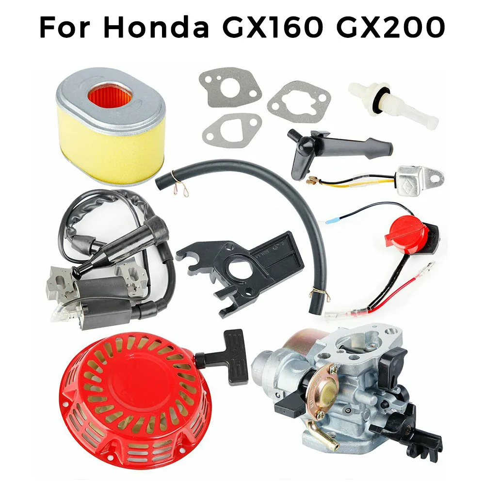 

For Honda GX160 GX200 Carburettor Ignition Coil Kit Recoil Replacement