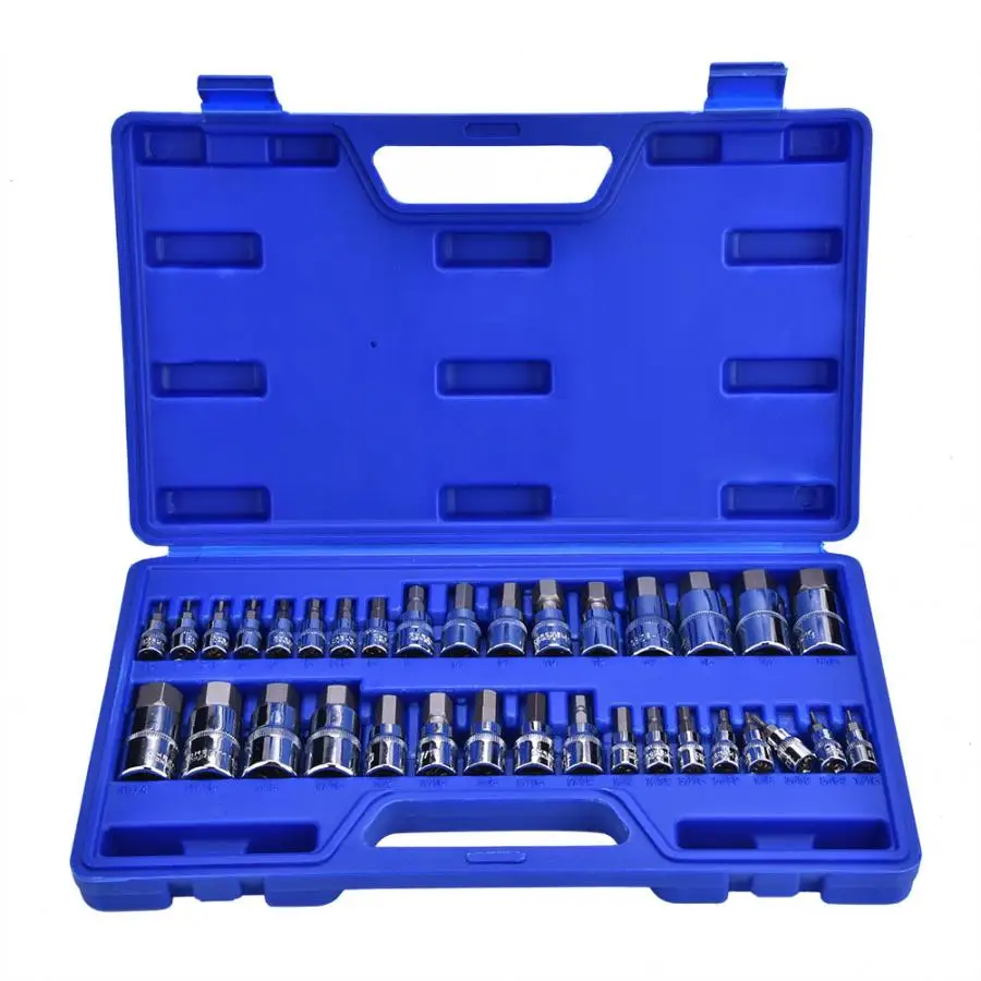 34 шт. шестигранный гаечный ключ Набор торцевых головок набор инструментов для
