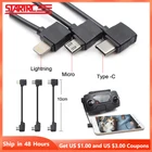 Micro USB Fit IOS Type-c OTG кабель для передачи данных 10 см30 см для телефона DJI Mavic 2 pro  Mavic Mini Air  Spark ControllerSamsungi