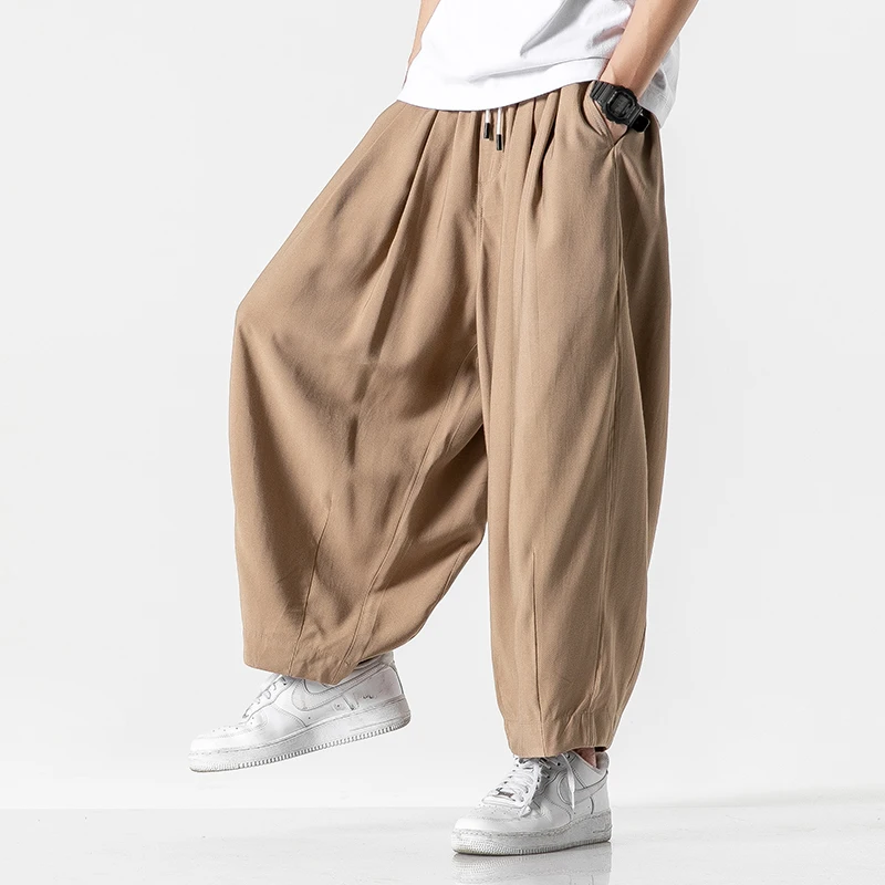 

Male Fashion Lovers Pants M-5Xl Streetwear Mens Harem Pants Japanese Style Men Casual Trousers 2021 New Big Size Jogging Pants