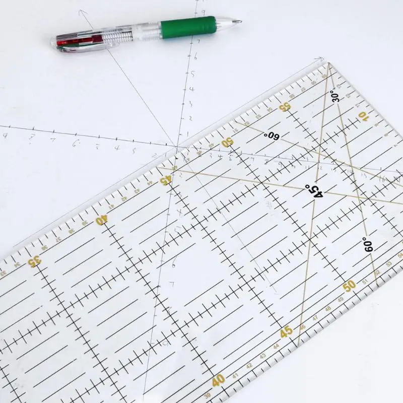 1 шт. 60*15 см DIY акриловая швейная линейка ручной работы для шитья швов линейки