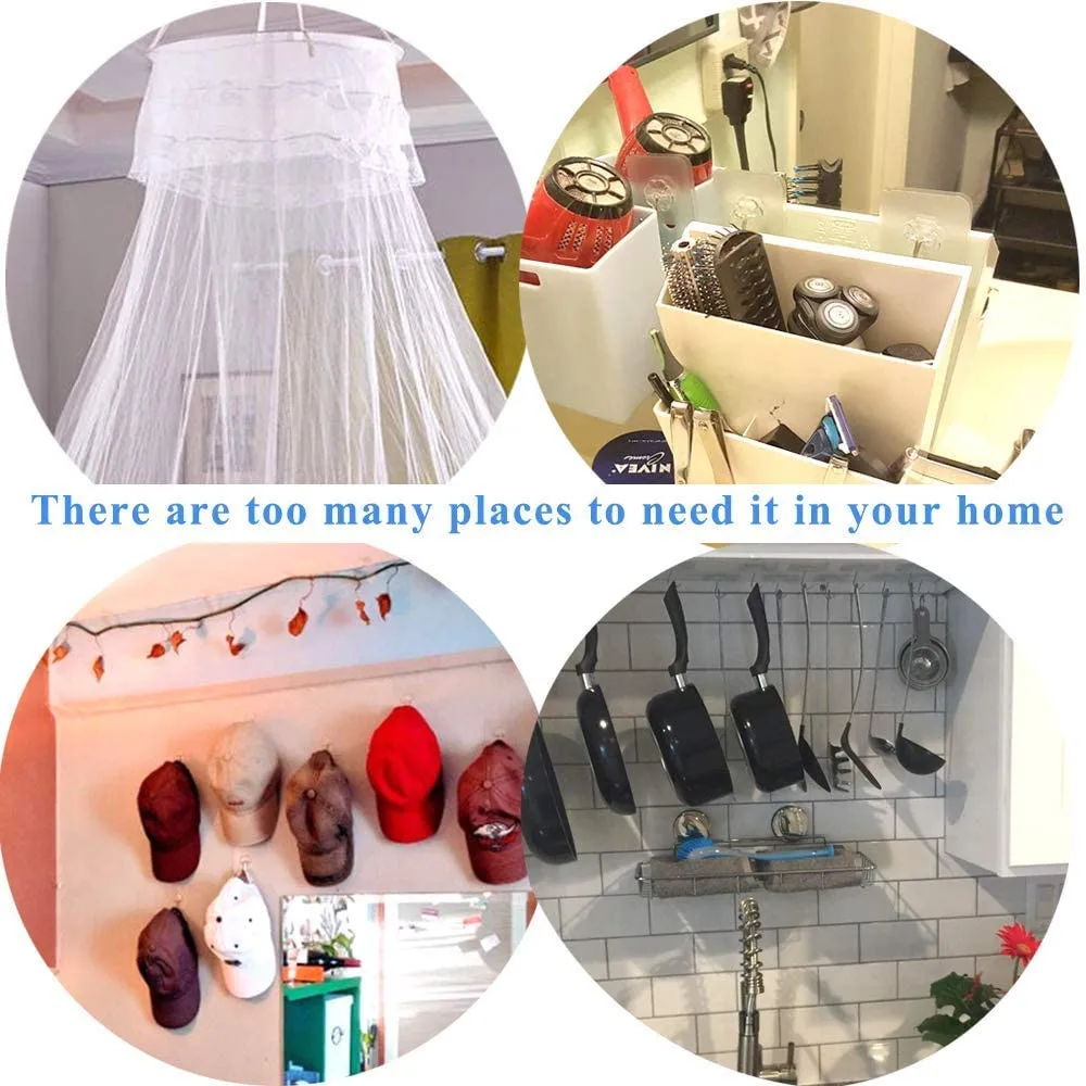 

Nail-Free Self-Adhesive Hook Non-Slip Hook Strong Transparent Suction Cup Wall Hook No Trace Self-Adhesive Hook