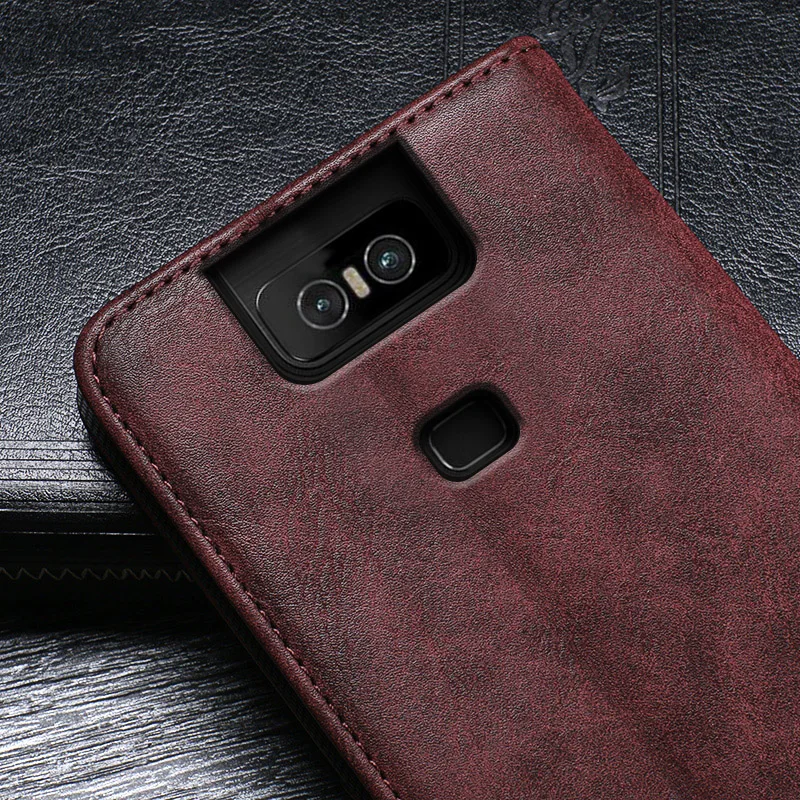 ITien винтажный стиль защитный резиновый кожаный чехол для телефона Asus Zenfone 6 ZS630KL