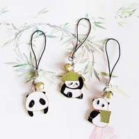 cute panda dog smart phone strap lanyards for iphonesamsungxiaomihuawei keys mobile phone strap hang rope girls phone charms