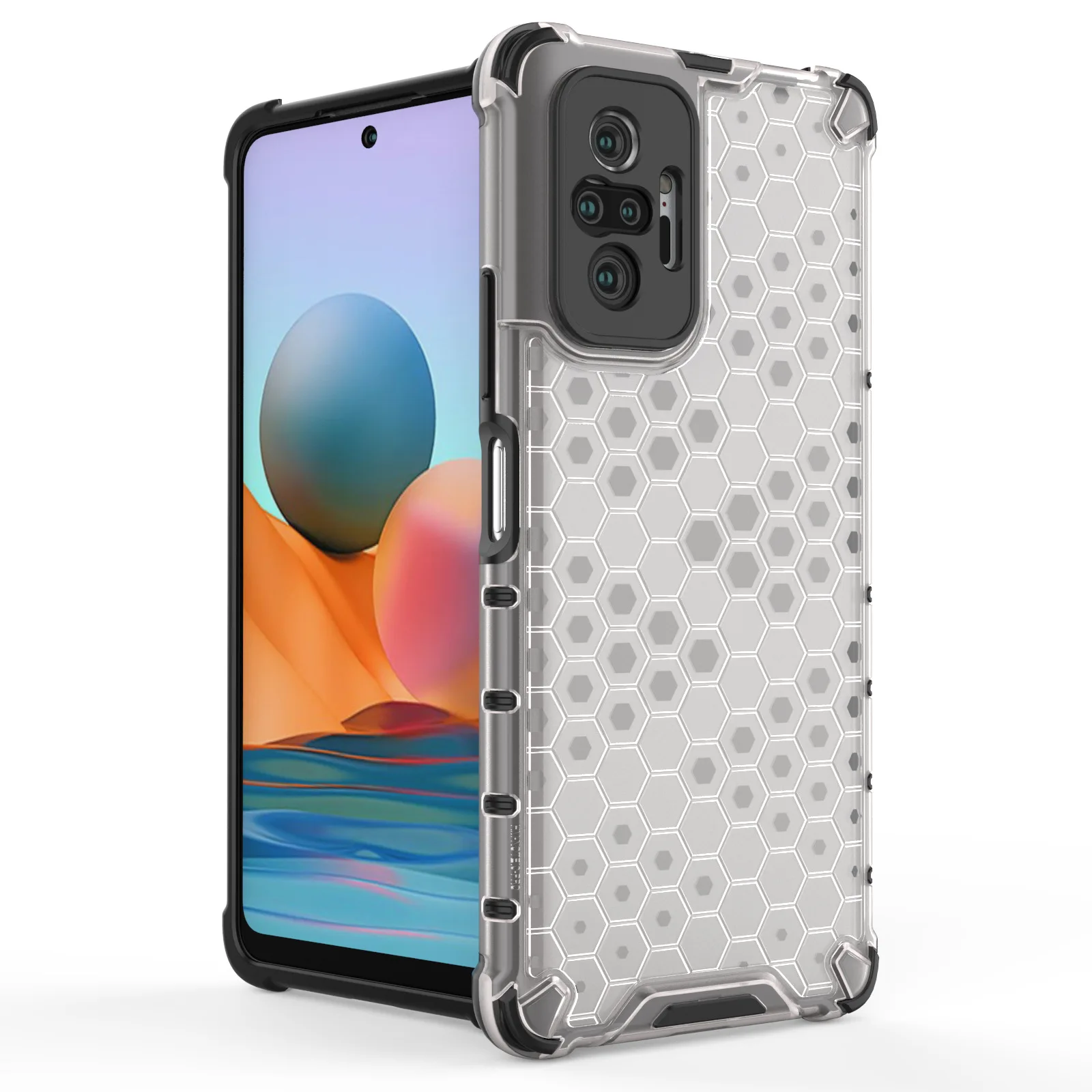 

Shockproof Case For Xiaomi Redmi Note 10 Pro Transparent Armor Drop Protective Hard PC Back Cover for Redmi Note 10 Pro Max