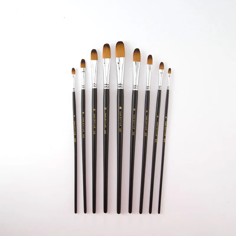 9 шт./компл. кисти для рисования по номерам акварелью и гуашью разные формы