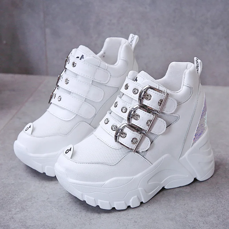 

Platform Women casual Shoes fashion Outdoor Athletic Student Footwear shoes Thick-Bottomed Sneakers Shoes Zapatos Mujer V17-26