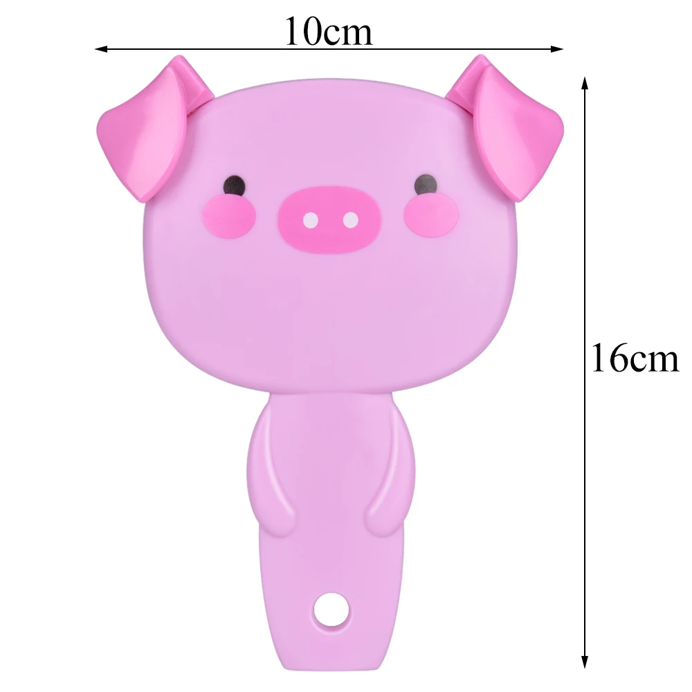 Hair Scalp Massage Comb Brush Anti-static Cute Cartoon Pig Shaped Curly Detangle Styling Tools | Красота и здоровье