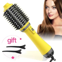 one step hair dryer hair straightener curler negative ions hair blow dryer straightener brush smooth frizz ionic technology