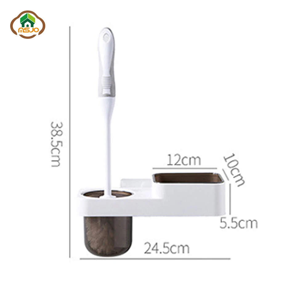 MSJO туалетная щетка набор Мураль держатель черные полки для чашек Wc аксессуары