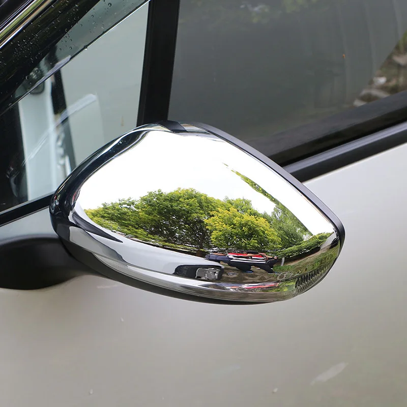 Abs хромированные защитные чехлы на зеркало заднего вида для Peugeot 208 2014 - 2017
