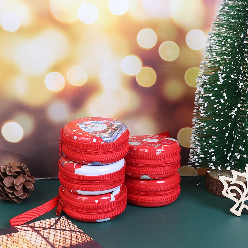 

Милый Рождественский Кошелек для монет, мультяшный Детский кошелек для девочек, органайзер для наушников, маленький карман для монет, Рожде...