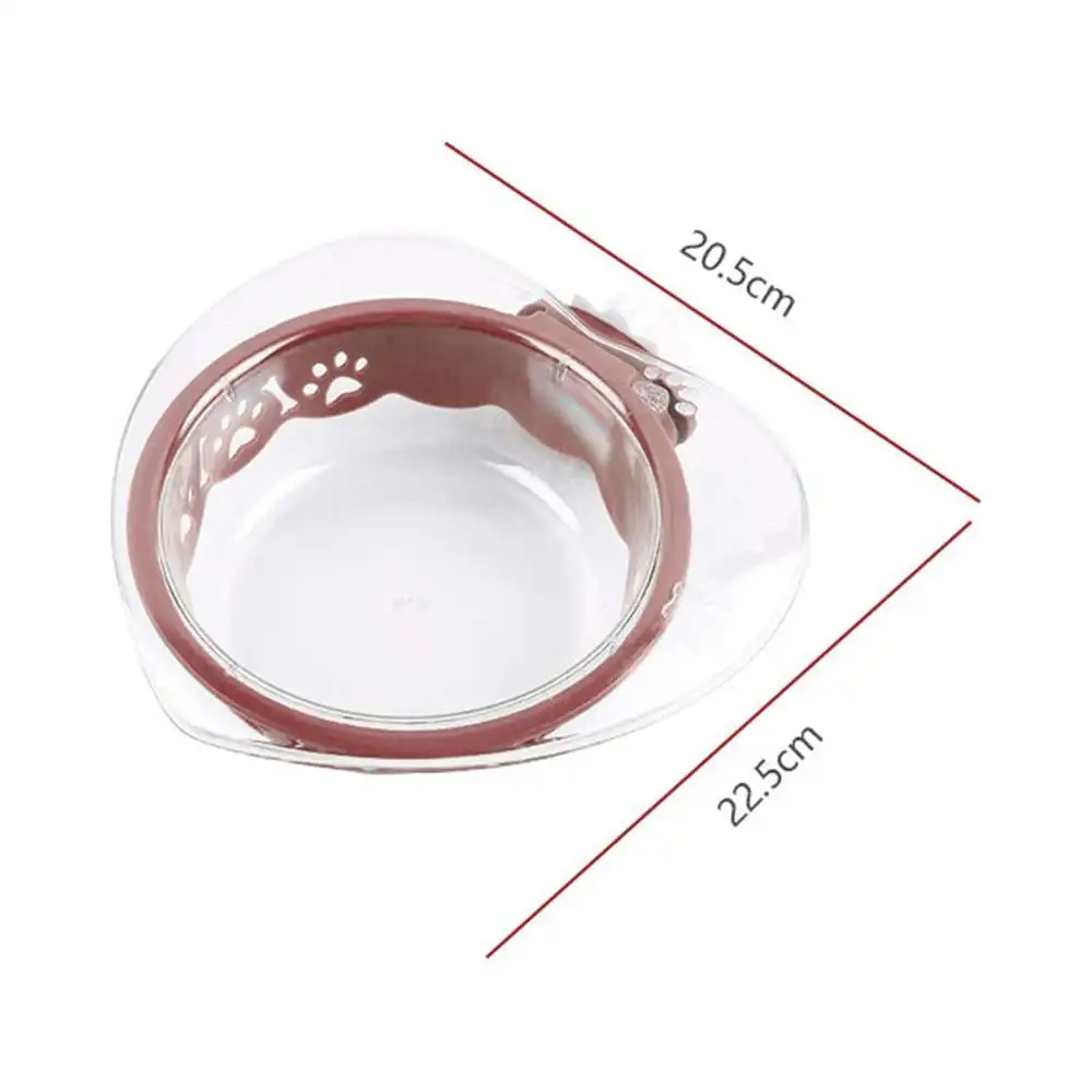 

Pet Supplies Durable Cat Cage Hanging Bowl Food Container Pet Bowl Dish Feeder