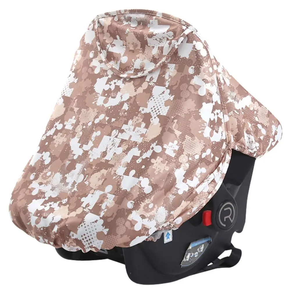 Baby Car Seat Canopy Cover EVA Infant Carrier Cover To Protect Baby From Cold Wind Rain Snow Insects Breathable Baby Stroller
