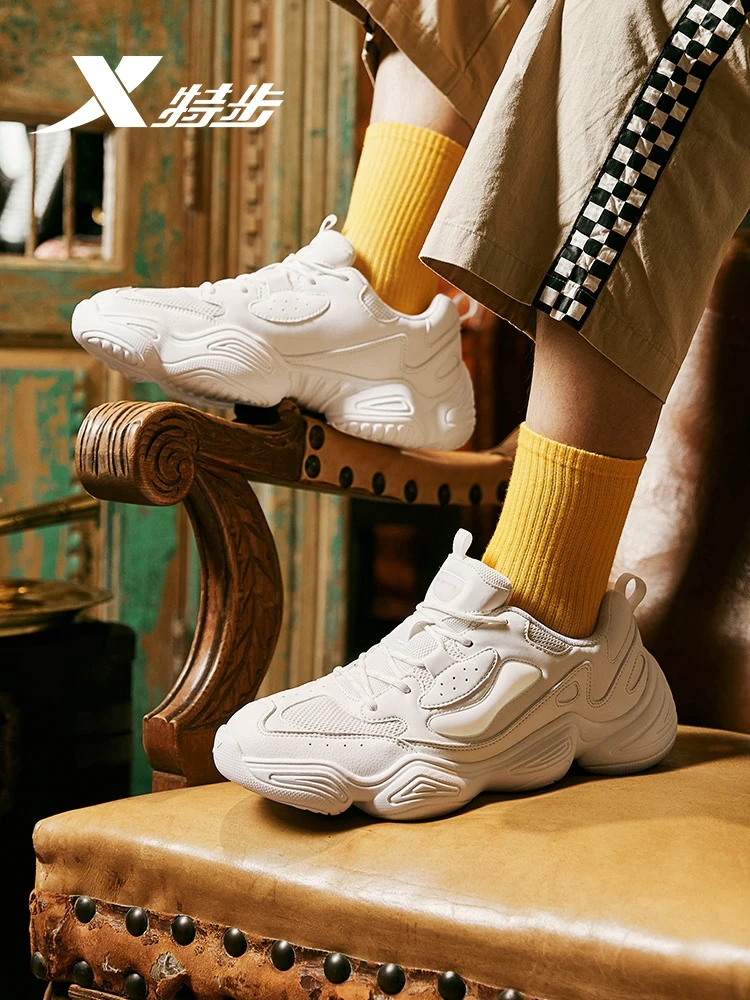 Мужские повседневные туфли Xtep новые осенние громоздкие кроссовки обувь
