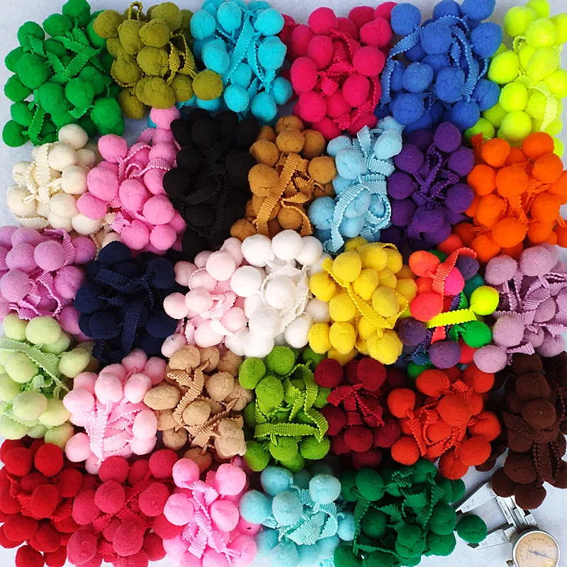 5 ярдов 12 мм помпон с отделкой мини жемчужный аксессуары для шитья|Принадлежности