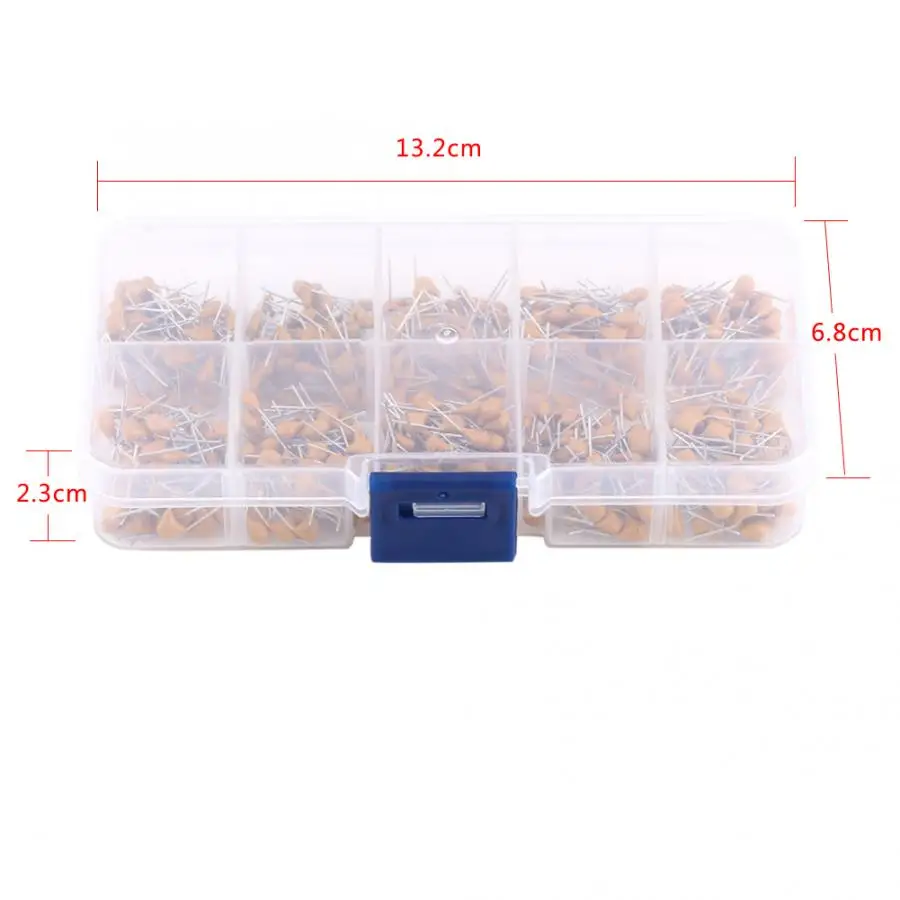 500 шт. 10 видов монолитные многослойные керамические конденсаторы 0 1 мкФ ф с