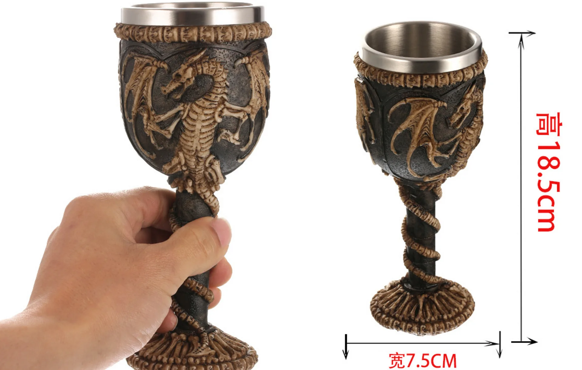 Экспорт Америка Игра престолов игры стеклянный бар креативный 3D резьба пивные стаканчики напитков чашка из нержавеющей стали