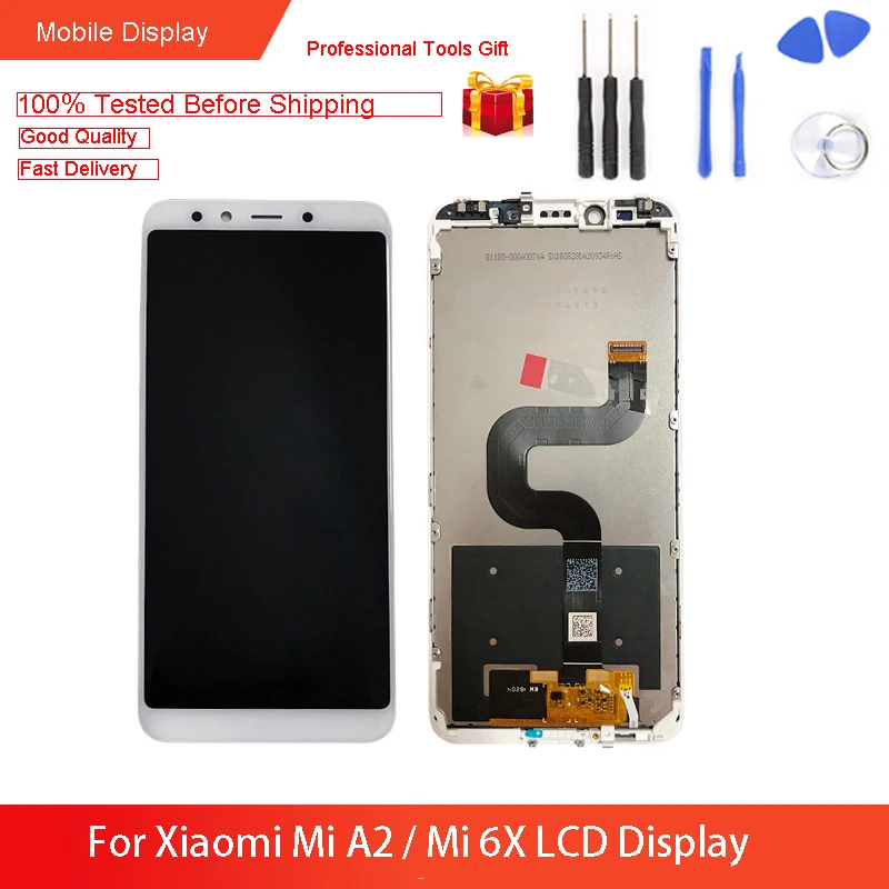 ЖК-дисплей 5 99 ''для XIAOMI Mi A2 дигитайзер с 10 сенсорными экранами для Xiaomi 6X