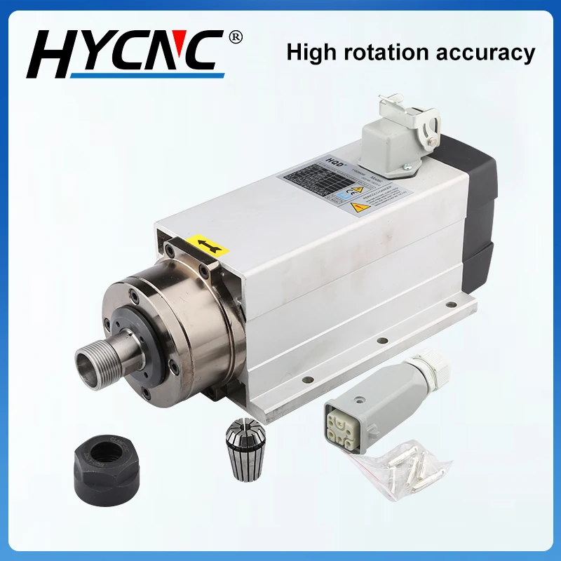 Квадратный электродвигатель шпинделя с воздушным охлаждением 220 кВт в фланцем