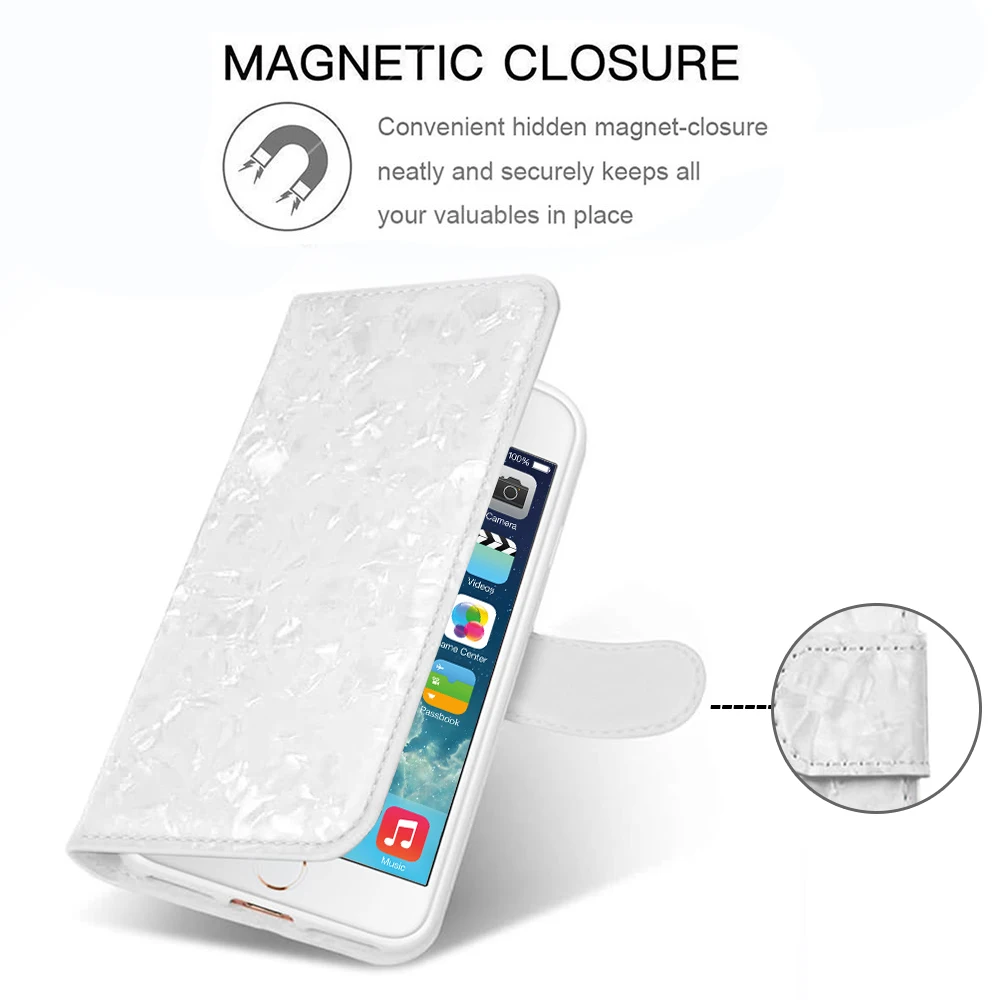 LLZ. COQUE кожаный чехол-книжка с мраморным магнитным бумажником для Apple Iphone Xr XS MAX 7 8 PLUS X 5 5S SE 6 6S PLUS Bling Cover Capas