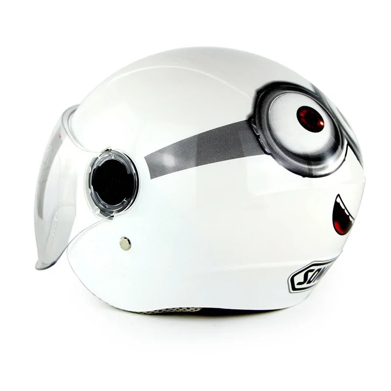 Детский шлем симпатичный мотоциклетный защитный половинчатый для мужчин и