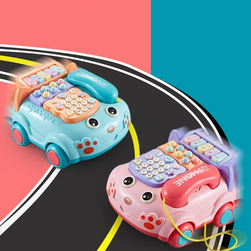

50LE Multifunctional Baby Early Education Simulation Telephone Toy with Light Music