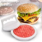 1 Набор кухонный инструмент круглая форма пресс для гамбургеров из пищевого пластика пресс для гамбургеров мяса говядины гриля гамбургеров форма для приготовления котлет