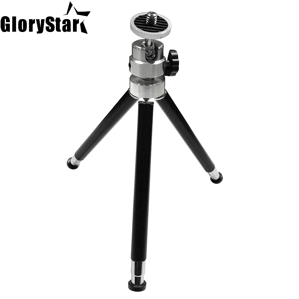Glory Star-حامل ثلاثي القوائم لجهاز عرض صغير ، أسود ، مرن ، 76.8 جرام ، سبائك الألومنيوم