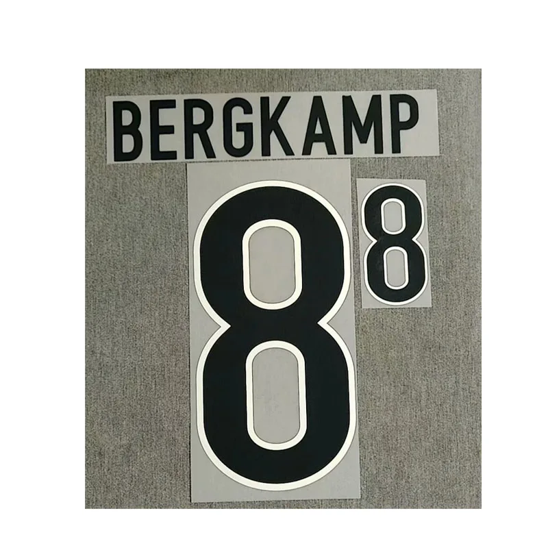 Ретро 1998 #10 BERGKAMP наименование с печатью футбольная нашивка Badge