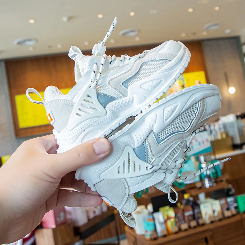 EOSNYX 2021 Осенняя детская повседневная обувь модные дышащие вязаные мягкие