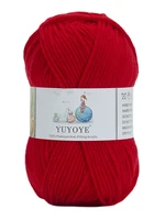 yuyoye 100 anti pilling acrylic yarn 5 ply diy hand knitting wool yarn soft crochet hand knitted wool thread sweater 50gball