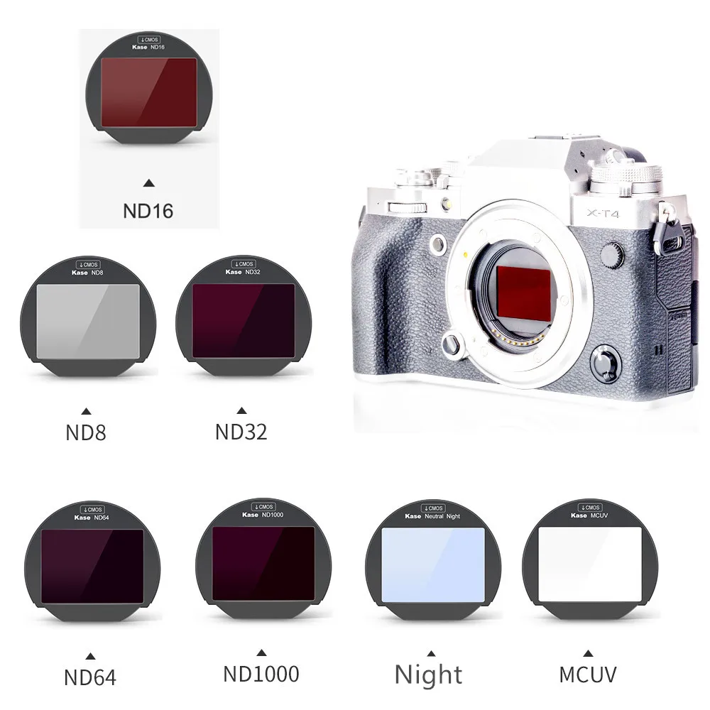 Filtro de Densidade Neutra para Fuji Clip-in Cmos Protetor Nd16 Nd32 Nd64 Nd1000 Noite Fujifilm X-t3 Xt4 Xt30 Xt20 Xpro3 Xs10 uv Nd8
