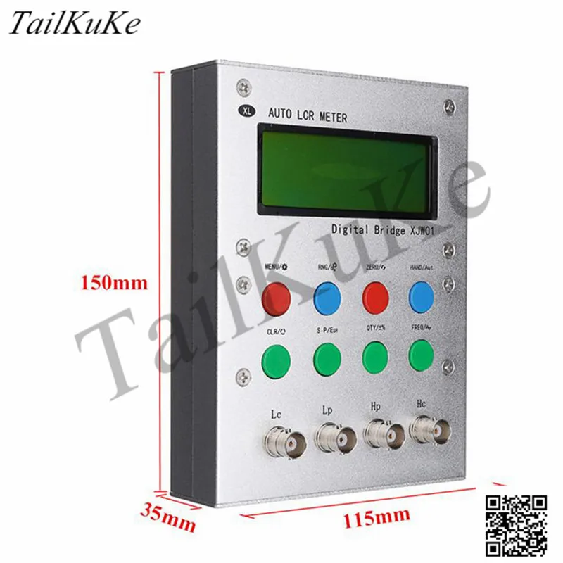 

XJW01 LCR Digital Electric Bridge 0.3% LCR Tester Resistance Inductance Capacitance ESR Meter Finished Product